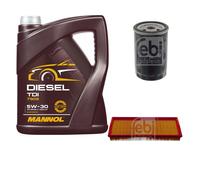 FEBI BILSTEIN Controllo Set 5L MANNOL Diesel TDI 5W-30 Per VW Golf II 19E