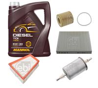 FEBI BILSTEIN Controllo set 5L MANNOL Diesel TDI 5W-30 per VW Polo 9N_ 1.2