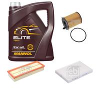 FEBI BILSTEIN Controllo Set 5L MANNOL Elite 5W-40 Per Citroën C3 Picasso FC