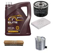 FEBI BILSTEIN Controllo Set 5L MANNOL Elite 5W-40 Per Dacia Logan Express