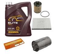 Febi BILSTEIN Controllo Set 5L mannol Elite 5W-40 per Fiat Doblo Cargo 223