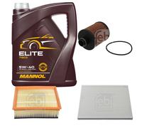 FEBI BILSTEIN Controllo set 5L MANNOL Elite 5W-40 per Fiat Grande Punto 199