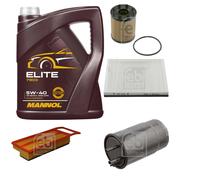 FEBI BILSTEIN Controllo Set 5L MANNOL Elite 5W-40 Per Fiat Grande Punto 199