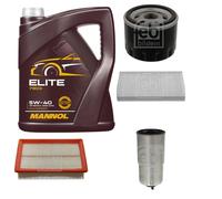 Febi BILSTEIN Controllo Set 5L mannol Elite 5W-40 per Fiat Marea Weekend Asse