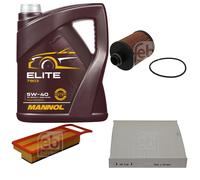 FEBI BILSTEIN Controllo set 5L MANNOL Elite 5W-40 per Fiat Panda 169 1.3 D