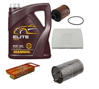 FEBI BILSTEIN Controllo Set 5L MANNOL Elite 5W-40 Per Fiat Panda 169 1.3 D
