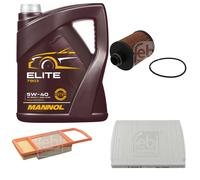 FEBI BILSTEIN Controllo Set 5L MANNOL Elite 5W-40 Per Fiat Panda 169 1.3 D