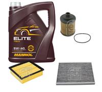 FEBI BILSTEIN Controllo Set 5L MANNOL Elite 5W-40 Per Opel Corsa D S07 1.3