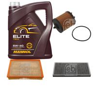 Febi BILSTEIN Controllo Set 5L mannol Elite 5W-40 per Opel Vectra C Cc