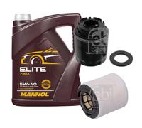 Febi BILSTEIN Controllo Set 5L mannol Elite 5W-40 per Per VW Polo 6R1