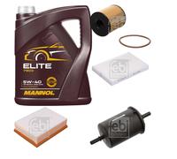 FEBI BILSTEIN Controllo Set 5L MANNOL Elite 5W-40 Per Peugeot 307 CC 3B 2.0