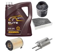 FEBI BILSTEIN Controllo Set 5L MANNOL Elite 5W-40 Per VW Golf V 1K1 1.4 TSI