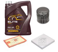 Febi BILSTEIN Controllo Set 5L mannol Elite 5W-40 per VW Golf VII 5G1 BE1