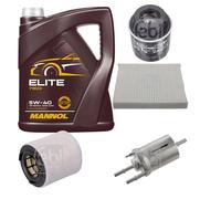 FEBI BILSTEIN Controllo Set 5L MANNOL Elite 5W-40 Per VW Polo 6R 6C 1.2 TSI