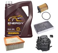Febi BILSTEIN Controllo Set 5L mannol Energia 5W-30 per Ford, Fiesta