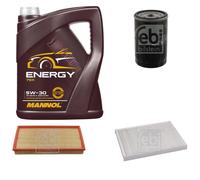 Febi BILSTEIN Controllo Set 5L mannol Energia 5W-30 per Seat Altea Toledo II