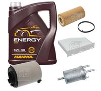 Febi BILSTEIN Controllo Set 5L mannol Energia 5W-30 per VW Di EOS 1F7 1F8