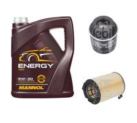 Febi BILSTEIN Controllo Set 5L mannol Energia 5W-30 per VW Golf VI 5K1