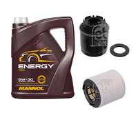 Febi BILSTEIN Controllo Set 5L mannol Energia 5W-30 per VW Polo 6R1