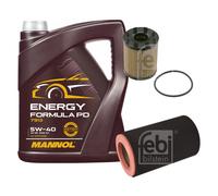 FEBI BILSTEIN Controllo set 5L MANNOL Energia Formula PD 5W-40 per Fiat Bravo
