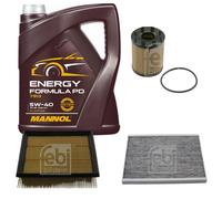 FEBI BILSTEIN Controllo set 5L MANNOL Energia Formula PD 5W-40 per Opel Corsa