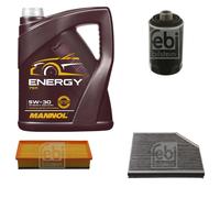 FEBI BILSTEIN Controllo Set 5L MANNOL Energy 5W-30 per Audi A4 Avant 1.8