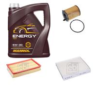 FEBI BILSTEIN Controllo Set 5L MANNOL Energy 5W-30 Per Ford Focus II Turnier