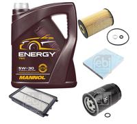 FEBI BILSTEIN Controllo Set 5L MANNOL Energy 5W-30 per Hyundai Tucson 1.7