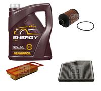 FEBI BILSTEIN Controllo Set 5L MANNOL Energy 5W-30 per Lancia Musa 1.3 D