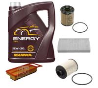 FEBI BILSTEIN Controllo set 5L MANNOL Energy 5W-30 per Lancia Musa 350 1.3 D