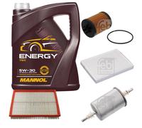 FEBI BILSTEIN Controllo Set 5L MANNOL Energy 5W-30 per Opel Astra G CC 1.2