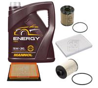 FEBI BILSTEIN Controllo Set 5L MANNOL Energy 5W-30 per Opel Astra H 1.3 CDTi