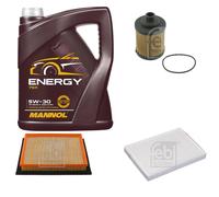 FEBI BILSTEIN Controllo Set 5L MANNOL Energy 5W-30 per Opel Astra H 1.3 CDTi
