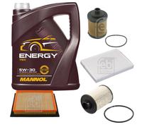 FEBI BILSTEIN Controllo Set 5L MANNOL Energy 5W-30 per Opel Astra H 1.3 CDTi