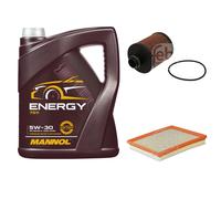 FEBI BILSTEIN Controllo Set 5L MANNOL Energy 5W-30 Per Opel Astra J 2.0 CDTi