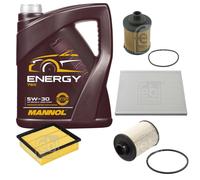 FEBI BILSTEIN Controllo Set 5L MANNOL Energy 5W-30 per Opel Corsa D 1.3 CDTi