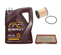 FEBI BILSTEIN Controllo Set 5L MANNOL Energy 5W-30 per Opel Vectra B 2.5i V6