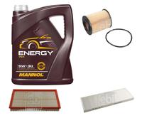 FEBI BILSTEIN Controllo Set 5L MANNOL Energy 5W-30 Per Opel Vectra B J96