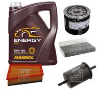 FEBI BILSTEIN Controllo Set 5L MANNOL Energy 5W-30 per Renault Fluence 2.0