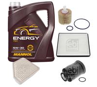 FEBI BILSTEIN Controllo Set 5L MANNOL Energy 5W-30 per Toyota Auris 1.4 D-4D