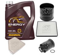 FEBI BILSTEIN Controllo Set 5L MANNOL Energy 5W-30 per Toyota Auris 1.4 D-4D