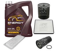 FEBI BILSTEIN Controllo Set 5L MANNOL Energy 5W-30 per Toyota Yaris 1.4 D-4D