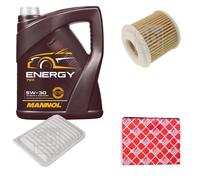 FEBI BILSTEIN Controllo set 5L MANNOL Energy 5W-30 per Toyota Yaris NLP13_