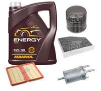FEBI BILSTEIN Controllo Set 5L MANNOL Energy 5W-30 Per VW Caddy Alltrack
