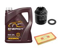 FEBI BILSTEIN Controllo set 5L MANNOL Energy 5W-30 per VW Golf V 1 K 1 1.6 FSI