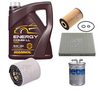 FEBI BILSTEIN Controllo Set 5L MANNOL Energy Combi LL 5W-30 Per Audi A1 8X1