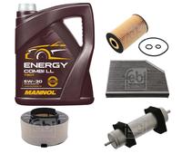 FEBI BILSTEIN Controllo set 5L MANNOL Energy Combi LL 5W-30 per Audi A4 Avant