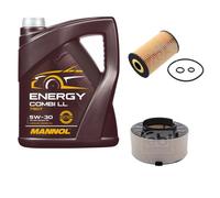 FEBI BILSTEIN Controllo set 5L MANNOL Energy Combi LL 5W-30 per Audi A4 Avant