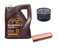 FEBI BILSTEIN Controllo set 5L MANNOL Energy Combi LL 5W-30 per Dacia Logan