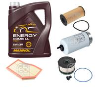 FEBI BILSTEIN Controllo Set 5L MANNOL Energy Combi LL 5W-30 Per Mercedes